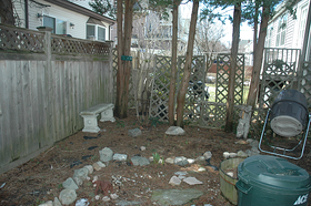 outdoor entertaining area