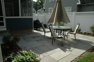 custom bluestone patio