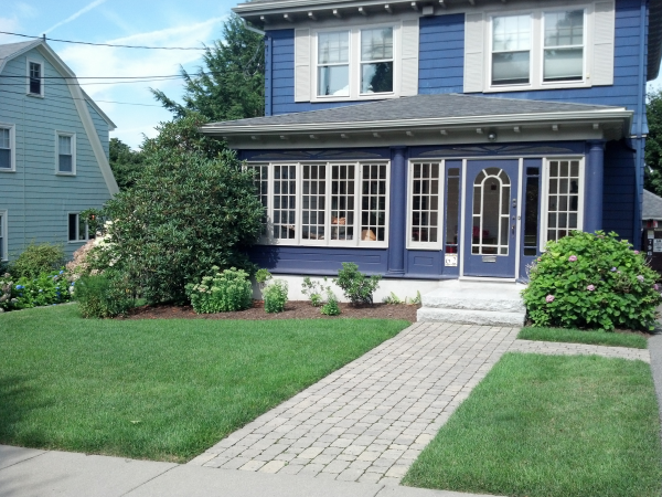 Front Yard Landscape Design in Watertown Massachusetts