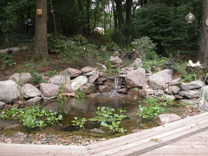 How can my outdoor living space help the natural environment and assist in healing and relaxation?